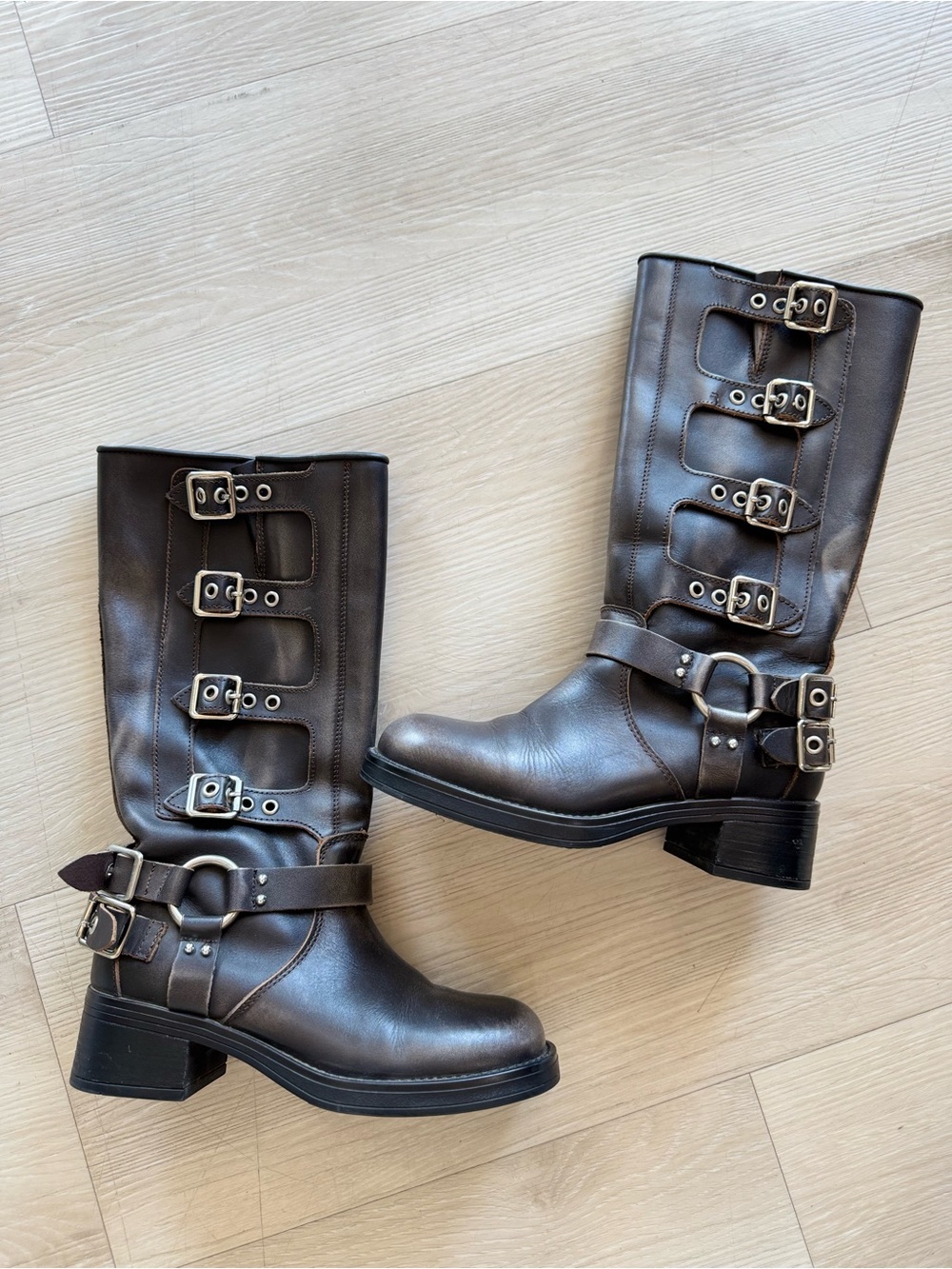 steve madden rocky brown distressed boot - Picture 9 of 15